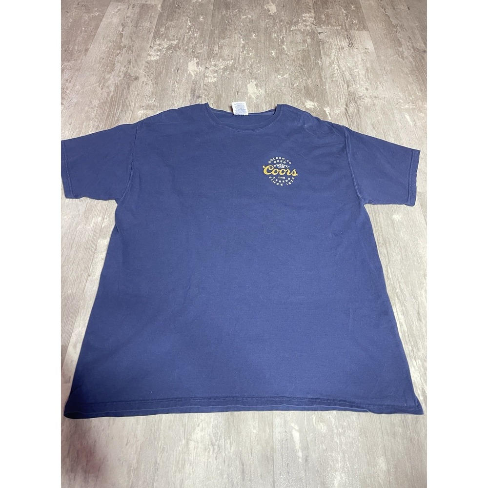 Coors Golden Co  Beer Drinking Short Sleeve‎ Comfort Wash T Shirt  Size XL D0097